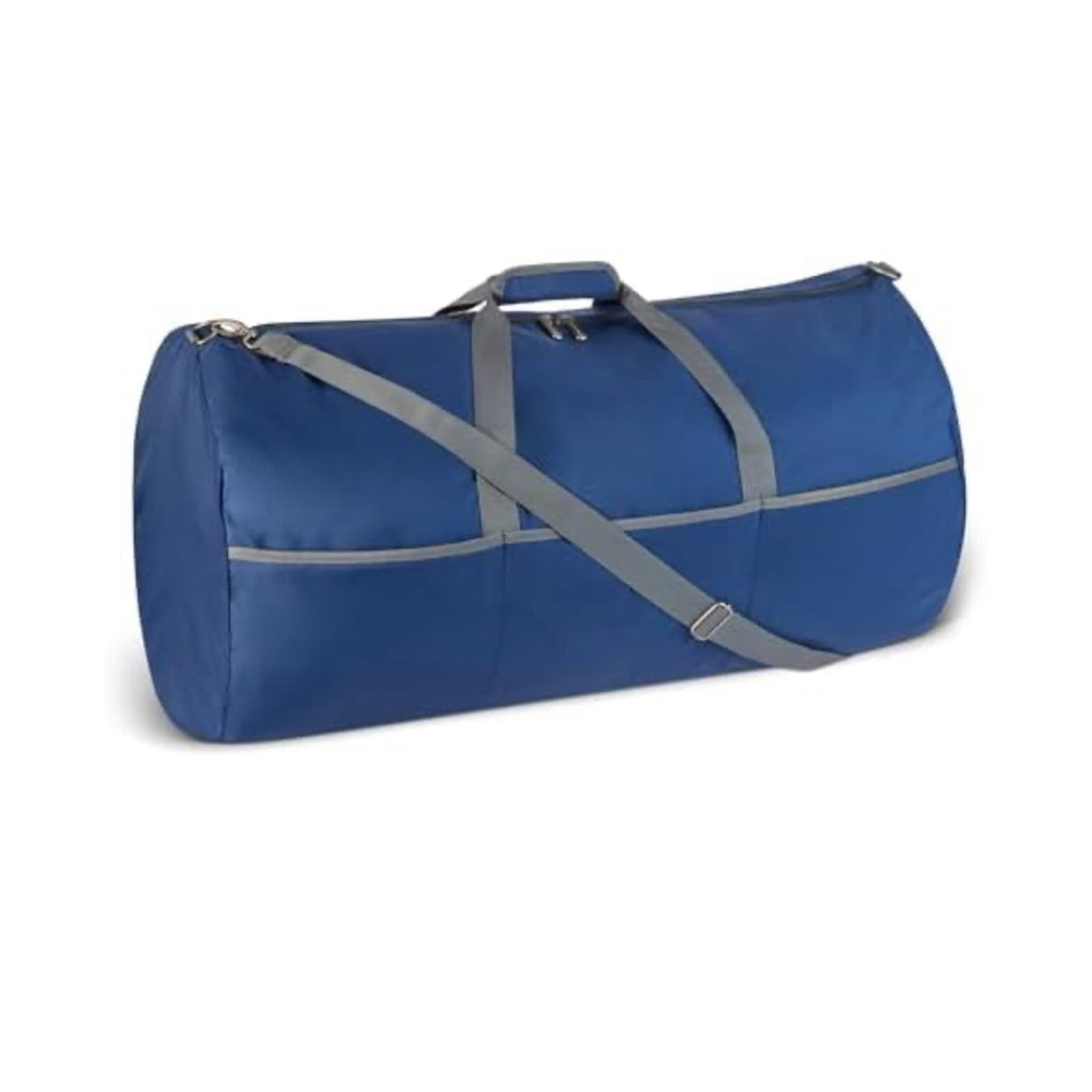 NEW Amazon Essentials Blue Gray Duffel Bag One Size
